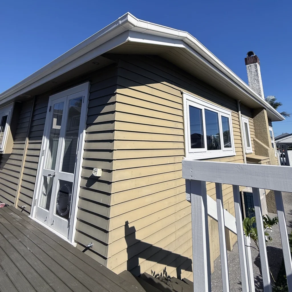 A Bayswater villa in need of repainting.